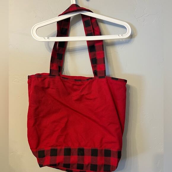 Disney Parks Disneyland Christmas Tote Bag Mickey and Minnie Mouse Holiday Bag - Picture 3 of 4